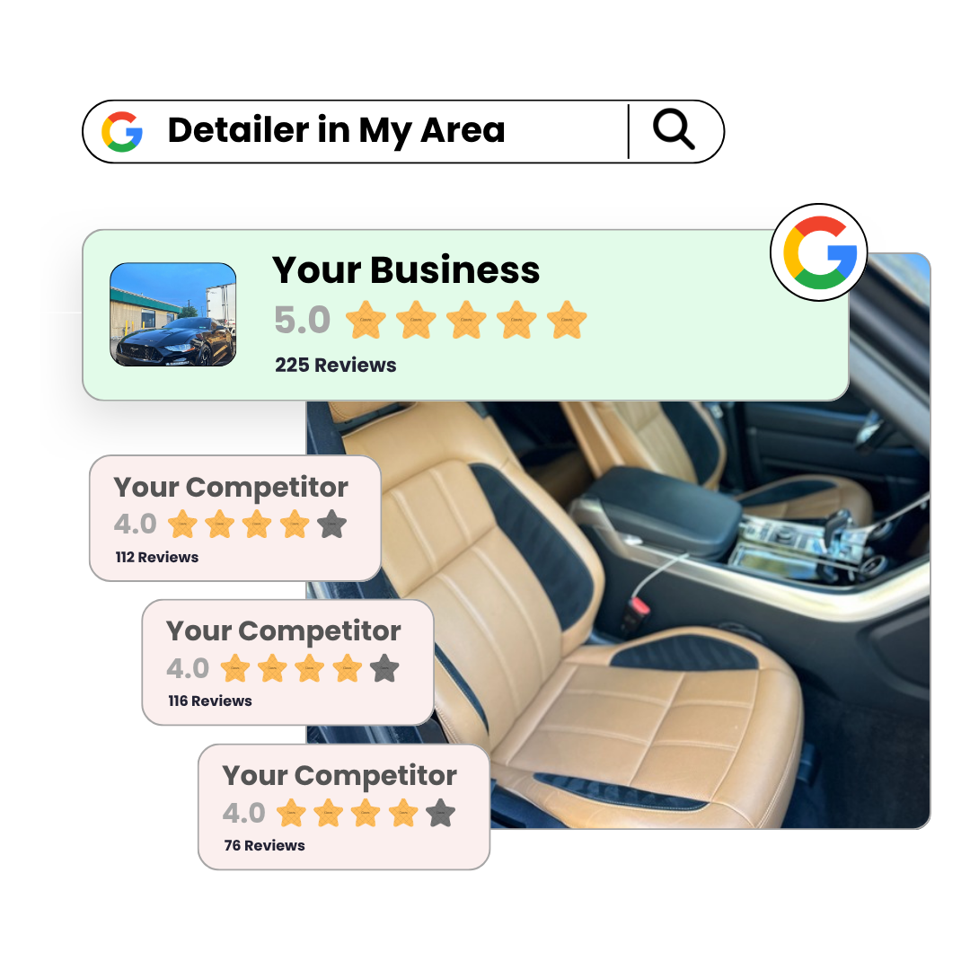Outrank local competitors with more reviews
