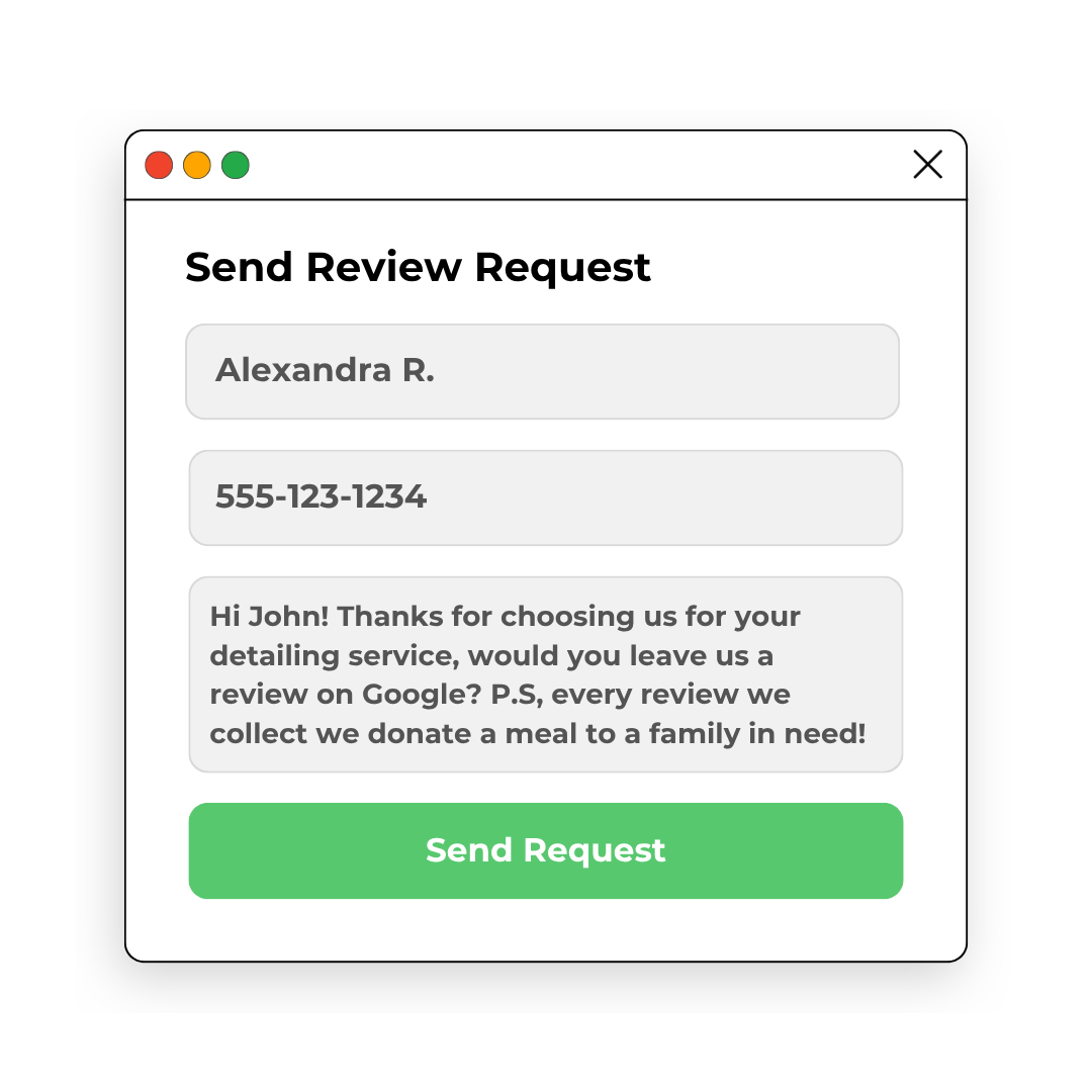 Automated SMS review request system